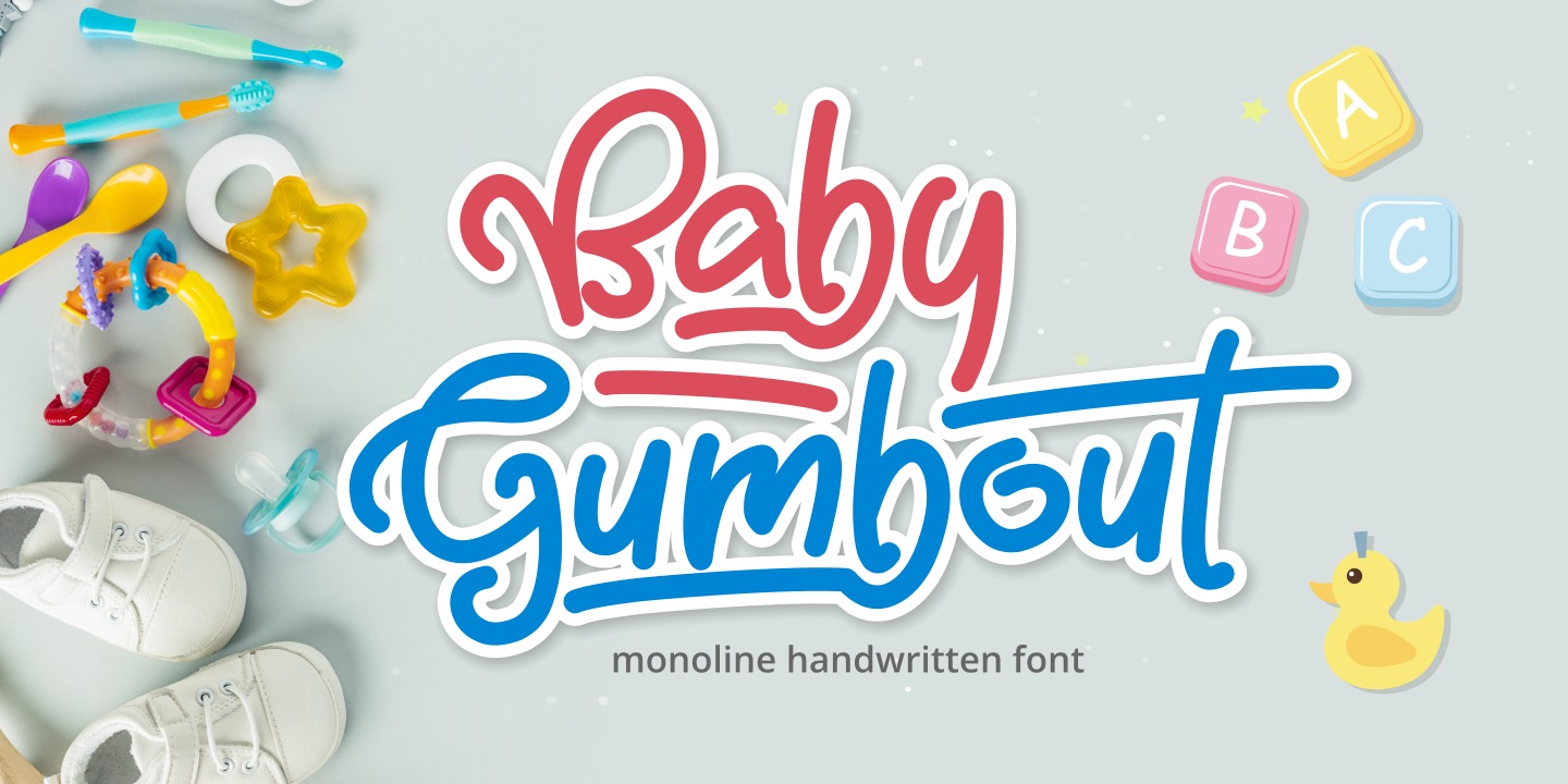 Przykładowa czcionka Baby Gumbout #1